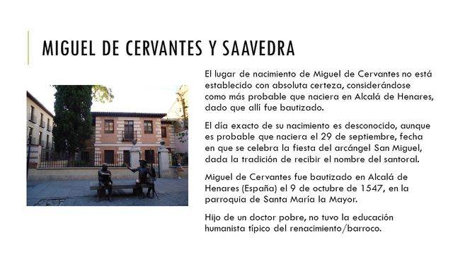 Nacimiento de Cervantes