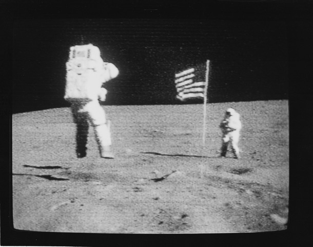 First Moon landing aired on television