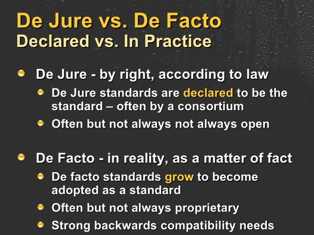 De Jure vs De Facto segregation