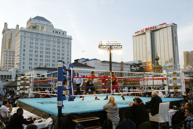 Boxing on the beach