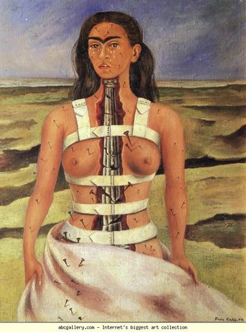 Borken Columns, Self Portrait: