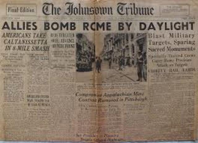 Allies bomb Rome