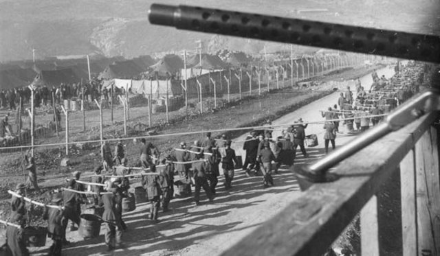 Koje-do prison uprising begins