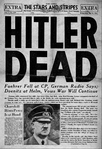 Hitler commits suicide