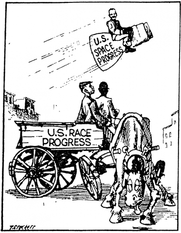 The Space Race Illustration