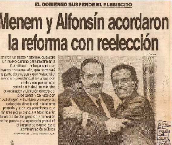 Reelecion y reducción de mandatos