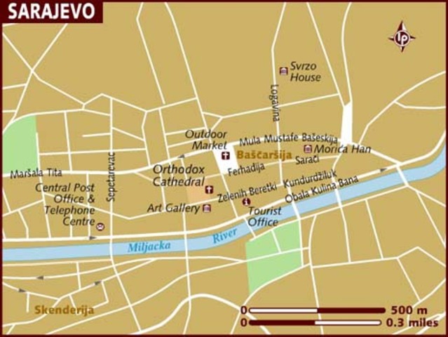 The capital was attacked (Sarajevo)