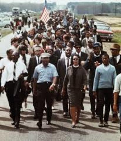 March from Selma to Montgomery for voting rights