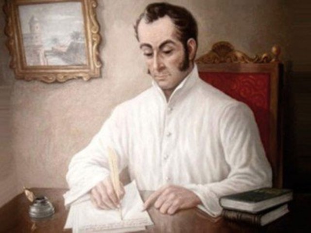 Bolívar escribe la carta de Jamaica