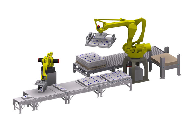 Aparece "Palletizing"