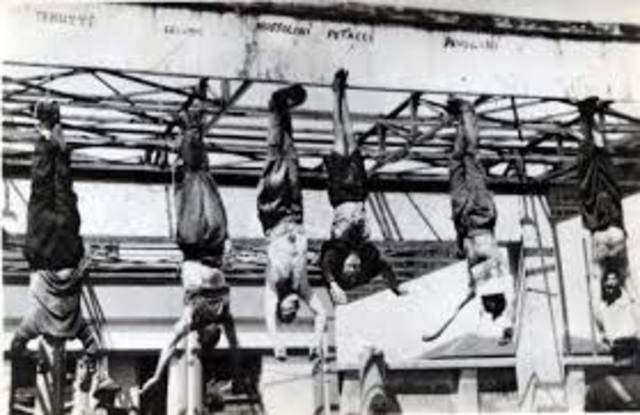 Benito Mussolini is executed