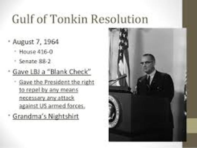 Gulf of Tonkin Resolution ("Blank Check")