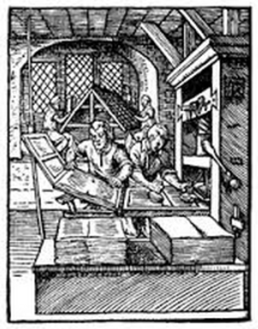 Gutenberg invents the printing press