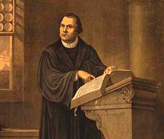 Martin Luther writes the 95 theses