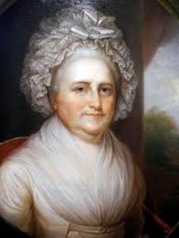 Martha becomes the First Lady