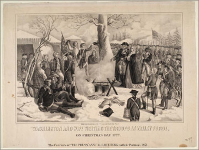 Martha joined George in war from 1775-1783