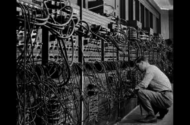 First Computer (ENIAC) by John Mauchly and J. Presper Eckert