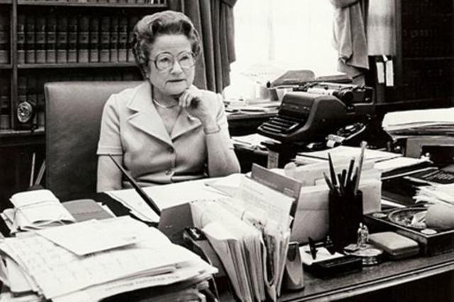 Susie Marshall Sharp becomes first woman to rule a Supreme Court, in North Carolina.