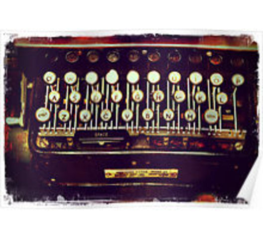 Type writers in the 20th Century.