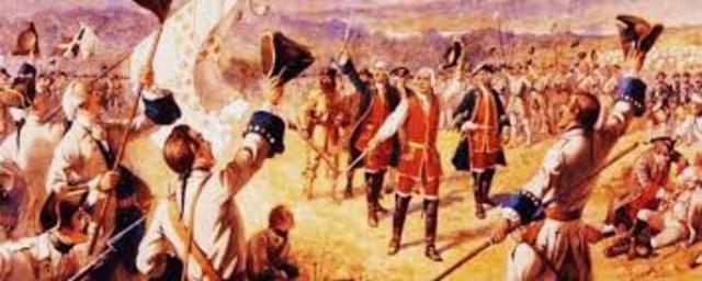 French and Indain war ends.