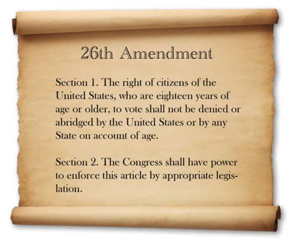 26th Amendment is ratified