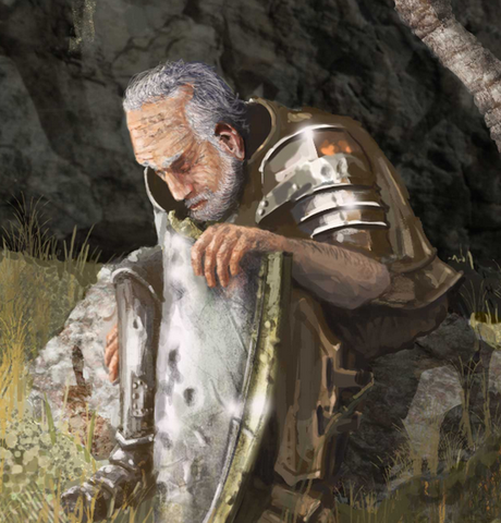 El caballero no se puede quitar la armadura