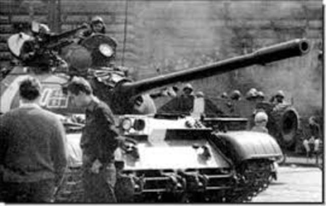Soviet Army Crushes Czech uprising