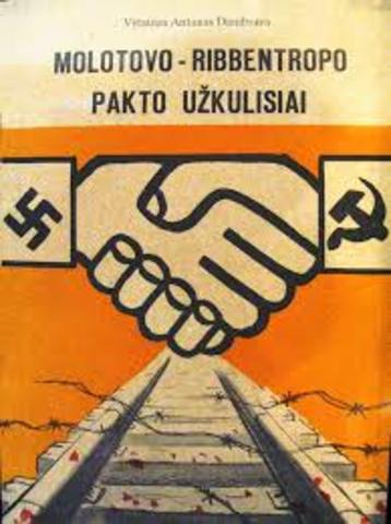Ribbentrop-Molotov Pact http://www.britannica.com/event/German-Soviet-Nonaggression-Pact#