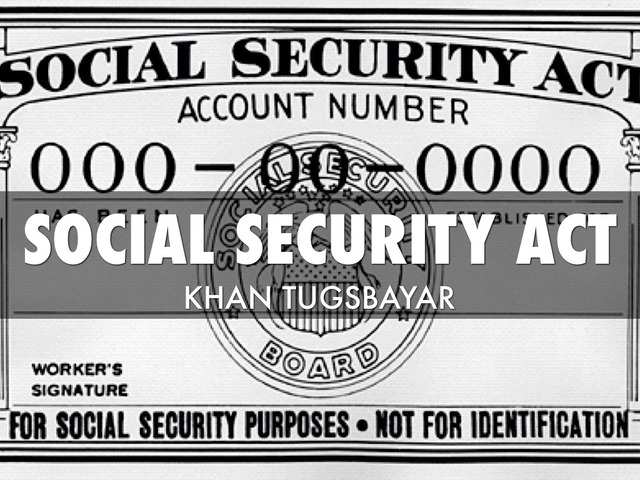 Social security act