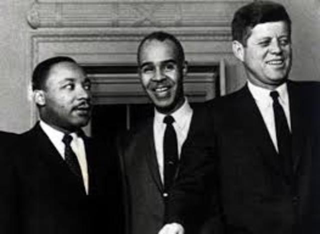 John F. Kennedy becomes president