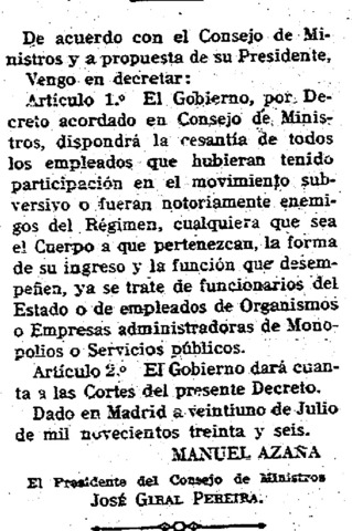 Depuración de la población en Madrid