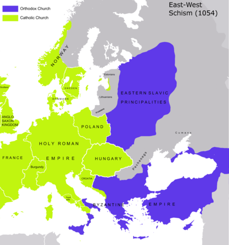 East - West Schism 1054 A.D