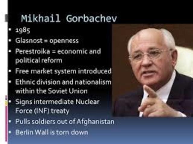 Gorbachev introduces glasnost
