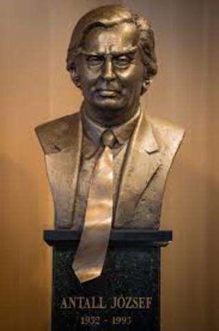 Jozsef Antall elected prime minister of Hungary
