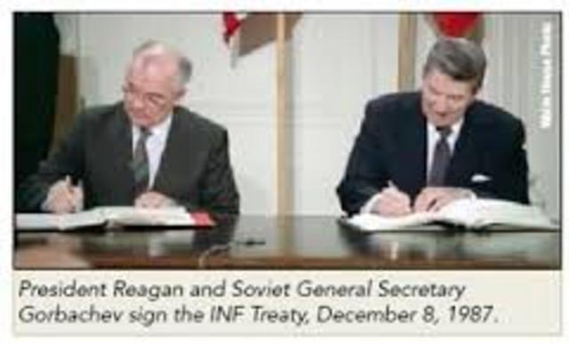 Intermediate-Range Nuclear Forces (INF) Treaty signed