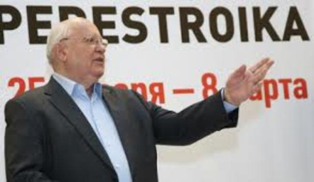 Gorbachev introduces perestroika