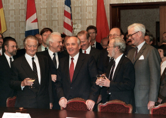 Germany reunification takes place