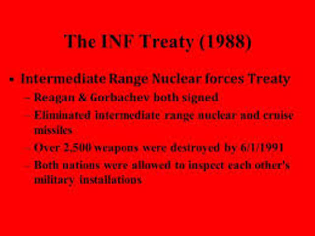 Intermediate-Range Nuclear Forces (INF) Treaty signed