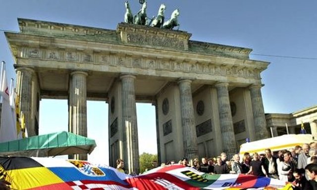 Germany reunification takes place