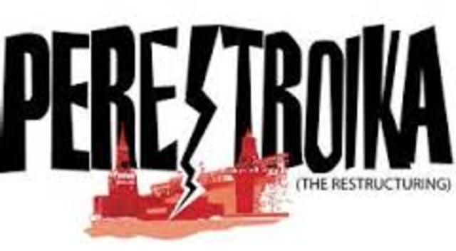 Gorbachev introduces perestroika