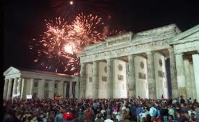 Germany reunification takes place