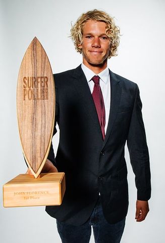 Получает награду "Серфер года"