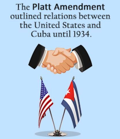 U.S. adds Platt Amendment to Cuban Constitution