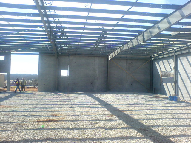 More concrete walls go up