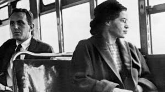 Rosa parks arrested for refusing to give up her bus seat