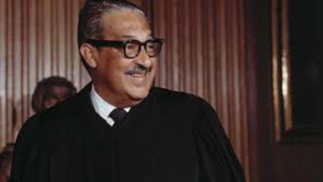 Thurgood Marshall first black supreme court justice