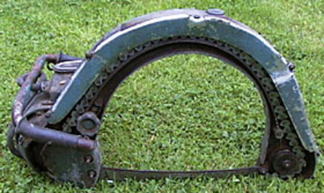 first one man chain saw