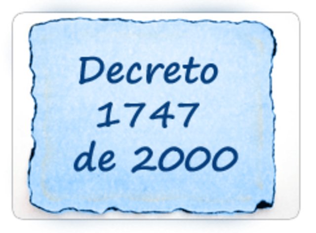 Decreto 1747 de 2000.