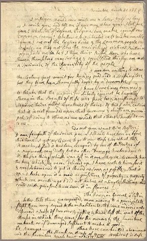 Sends John her "Remember the Ladies" letter.