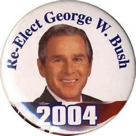 President Bush is re-elected